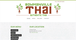 Desktop Screenshot of bowmanvillethai.com